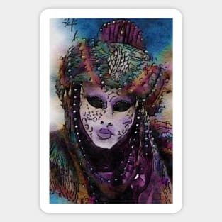 Grand Masquerade Mask, Arabian Sticker